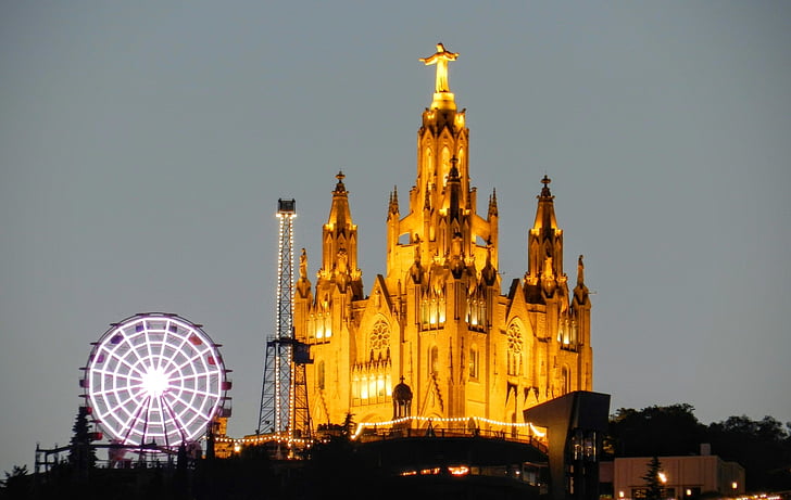 Barcelona, Catalonia, City, Tibidabo, vizitare a obiectivelor turistice, Catalană, urban