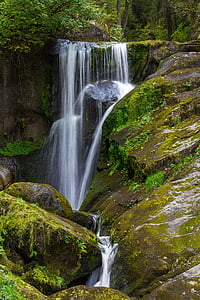 cascada, bosc, flux d'aigua, natura, cascades, Triberg, petita cascada