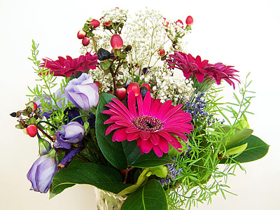 μπουκέτο λουλουδιών, χρώμα, κομμένα άνθη, μπουκέτο, λουλούδι, φύση, διακόσμηση
