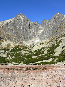 Slovakia, Tatrafjellene, fjell, natur, steinete fjell innsjø, lomnicky toppen, kežmarský skjold