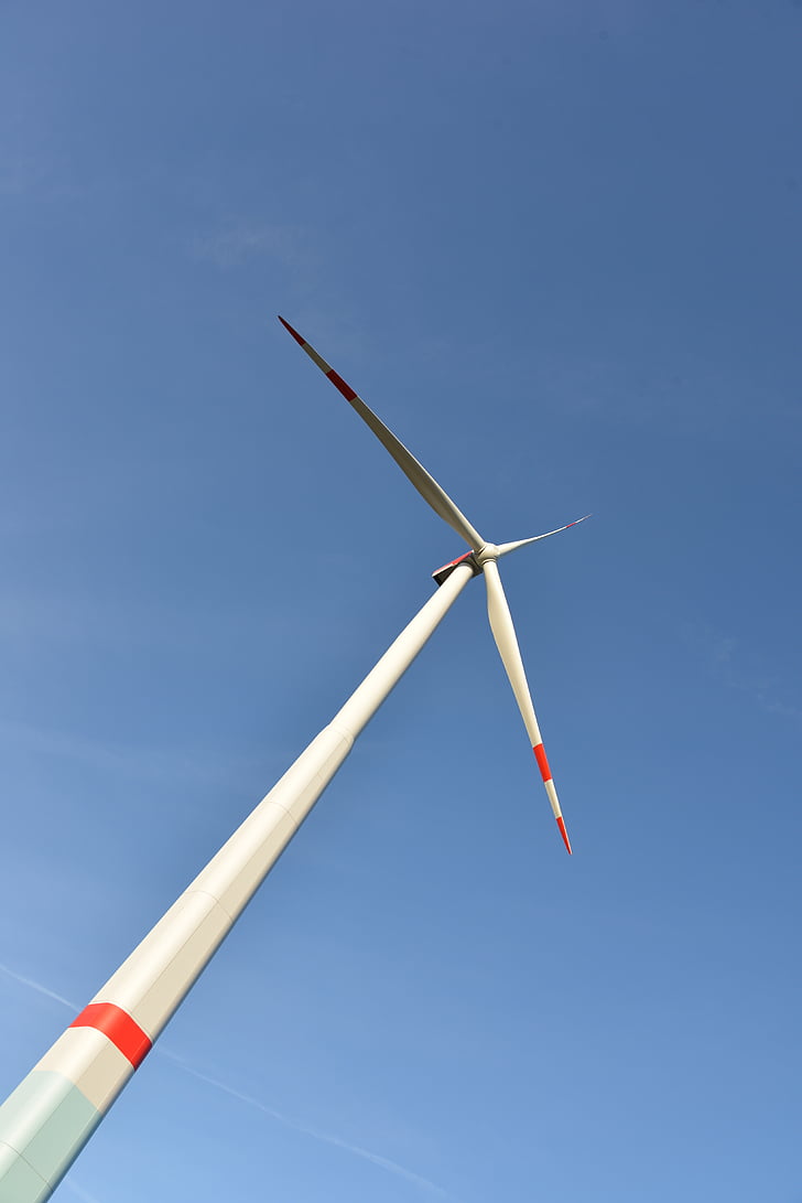 Pinwheel, energie, Eco-energie, windenergie, hemel, blauw, milieutechnologie