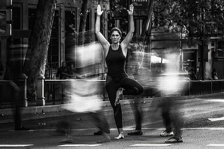 madrid, yoga, amiyoguis, peace, blurred motion, motion, only women