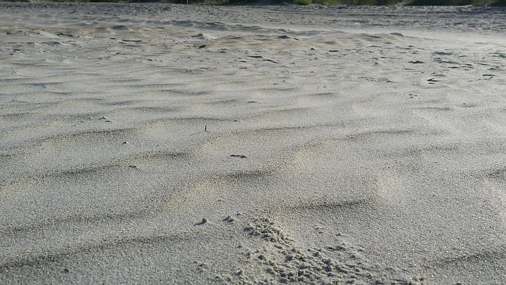 piasek, Plaża, wiatr