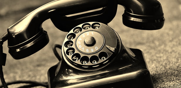 telefón, staré, rok postavenia 1955, Bakelit, príspevok, Dial, telefónne slúchadlo