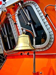 lifeboat brass bell, rescue boat, maritime, lifeboat, shipping, bell, boat