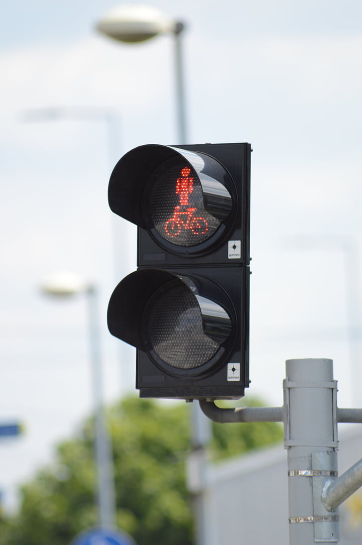 Licht, rot, Straßenlaterne, Signalisierung, Ampel, Verkehr, Straßenschild