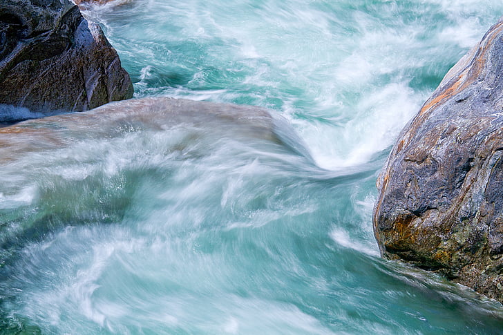 verzasca, water and stone, switzerland, no people, sea, rock - object, nature