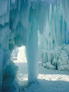 лід, Замок, Канада, сніг, взимку, Природа, холодної - температура