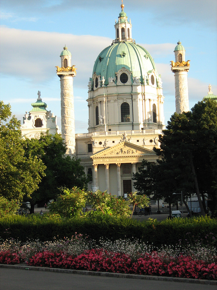 Österreich, Wien, Karlskirche, Itävalta, Wien, barokki, Johann von erlach