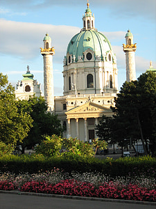 Österreich, Wien, karlskirche, Austrija, Vīne, baroks, Johann von erlach
