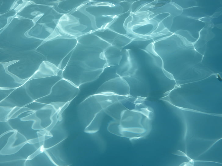 piscina, l'aigua, reflectint