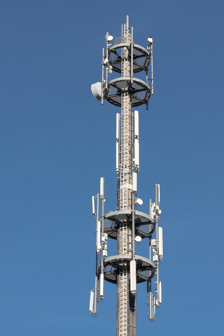 mât de connexion d’accès distant, mât de radio, communication, antenne, réception, nouvelles, Sky