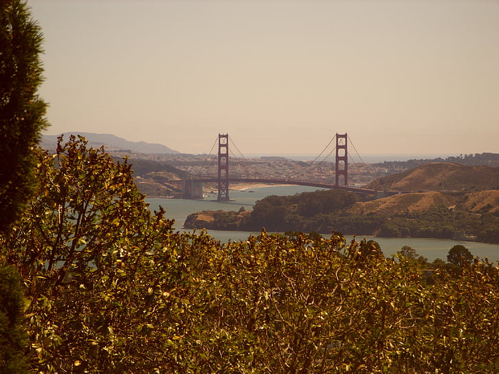 San francisco, attrazioni turistiche, Ponte - uomo fatto struttura, posto famoso, California, Stati Uniti d'America, Contea di San Francisco