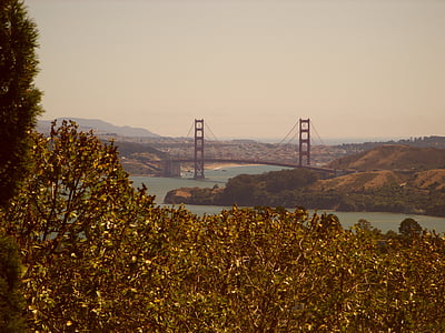 San francisco, pamiatky, Most - man vyrobené štruktúra, slávne miesto, Kalifornia, USA, San Francisco County