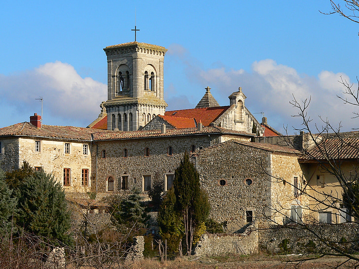 Saint anne, Abbey, spomenik, Francija, stavbe, verske, Zunanjost