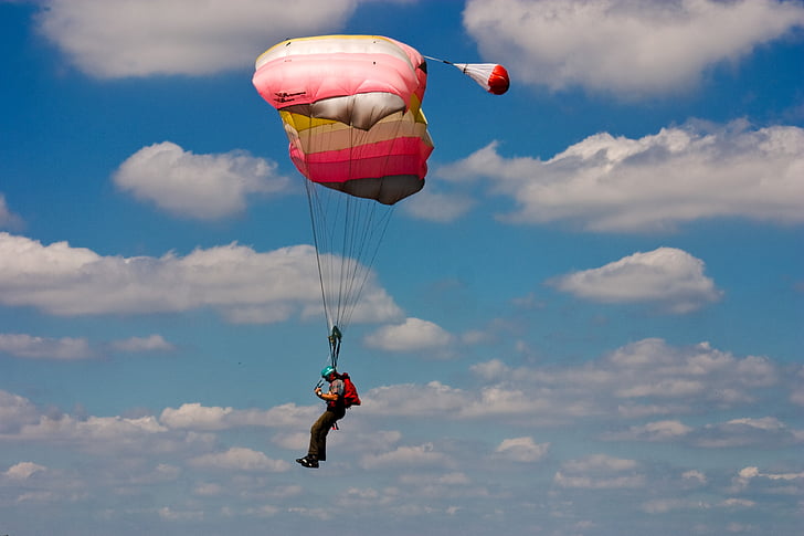 parachutespringen, sport, Extreme sporten, parachutist, competitie