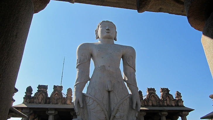 shravanbelagola, gomateshvara, άγαλμα του bahubali, jainheiligtum, Ινδία