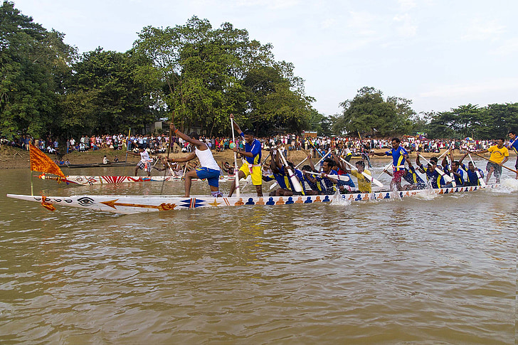 bateau, bateau d’aviron, bateau de pêche, voile, eau, sport, Assam