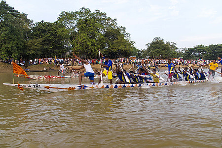 perahu, perahu dayung, perahu nelayan, berlayar, air, olahraga, Assam