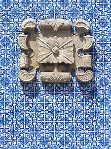 Portugal, azuleros, ubin, lukisan, fasad