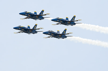 Blue angels, gaisa kuģu, lidojumu, demonstrējumu eskadriļa, Navy, ASV, veiktspējas