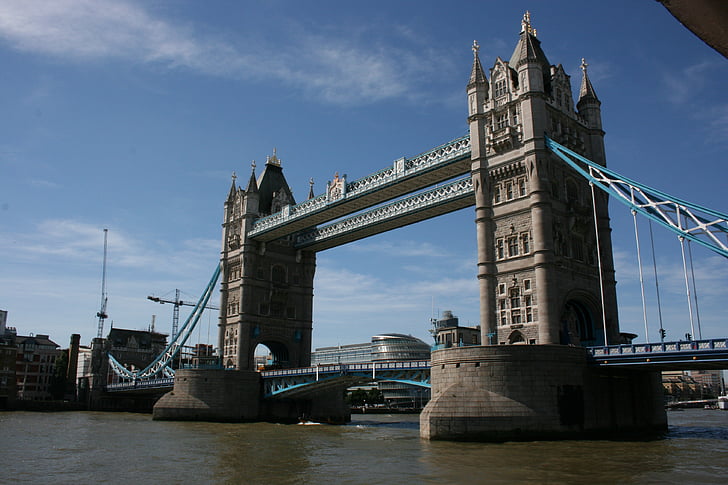 rieku Temža, Londýn, rieky Temža, Londýn - Anglicko, Tower bridge, Anglicko, Spojené kráľovstvo