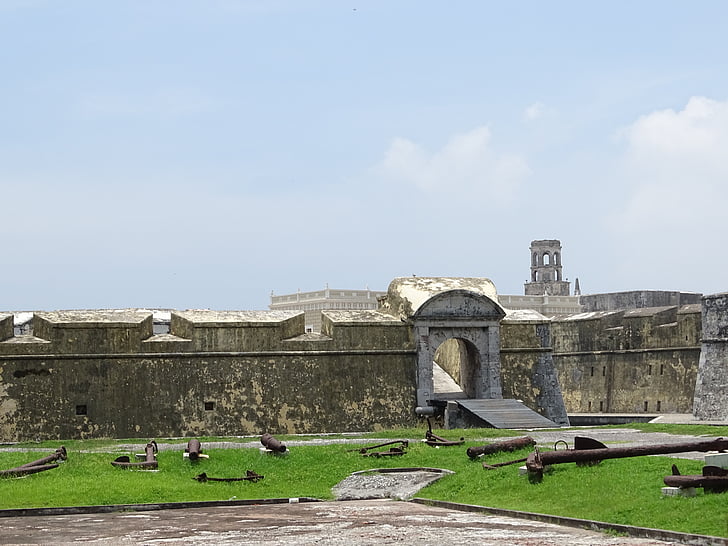 San juan de ulua, Veracruz, Mexikó, erőd, Port, börtön, új spanyol