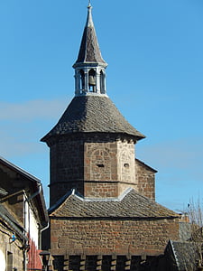 Village, Besse, Auvergne, Bell, veža