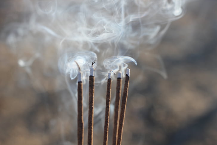smoke, blow, incense, sticks