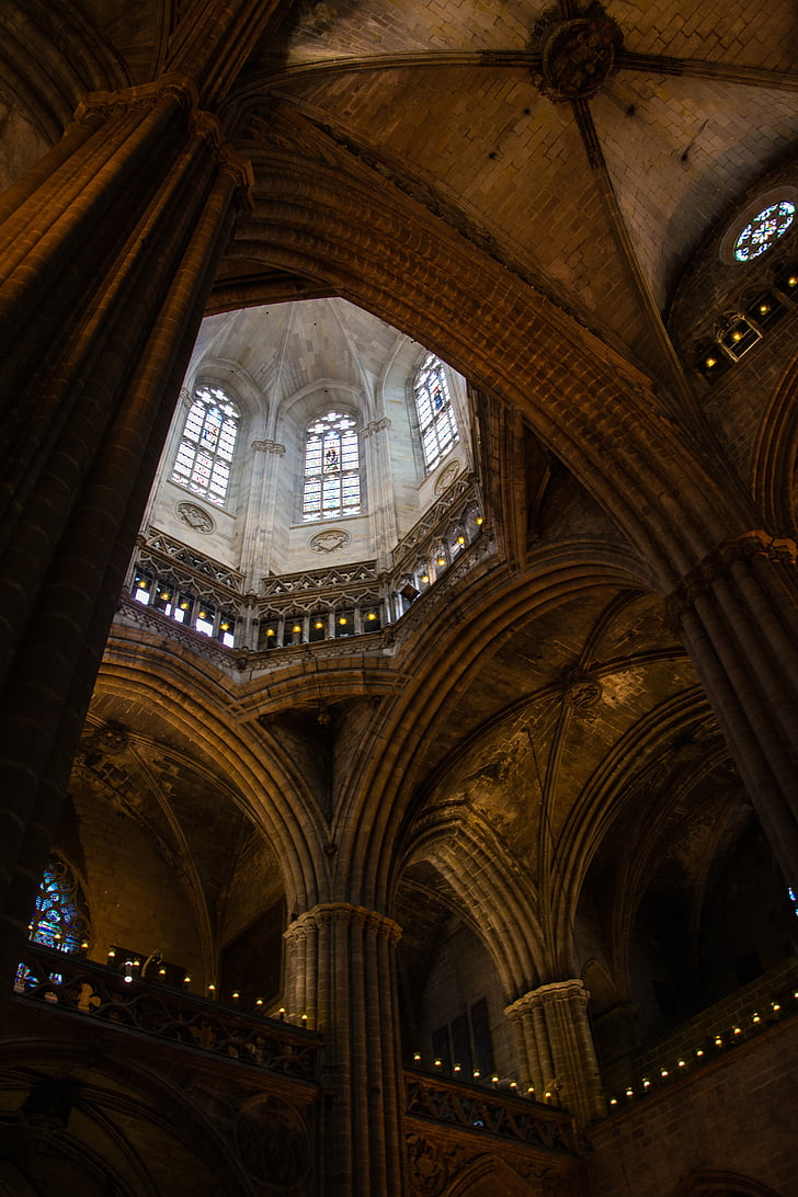kyrkan, Gothic, dom, arkitektur, historiskt sett, Domkyrkan, Spanien