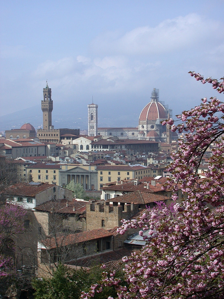Florence, Italië, stad, historische, het platform, stadsgezicht, Toerisme