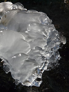 blokk jää, eiskristalle, jää, kristallid, jäävees, külmutatud, talvel