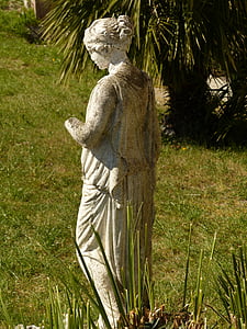standbeeld, Tuin, Figuur, beeldhouwkunst, stenen figuur, vrouw, Madonna