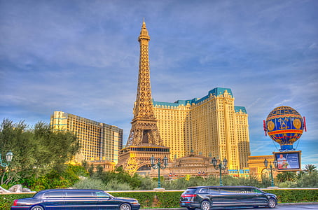 Eiffel-torony, las vegas, Párizs, limuzin, Nevada, kaszinó, híres