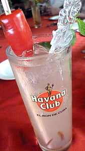 koktajl, rum, Kuba, alkohol, Mojito, pijača, tropskih