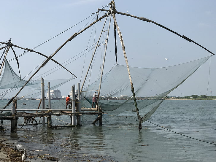 Kinų, žvejybos, tinklai