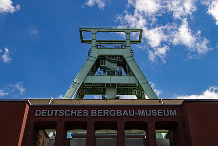 Bochum, headframe, pertambangan, industri, Ruhr area, museum pertambangan, tambang