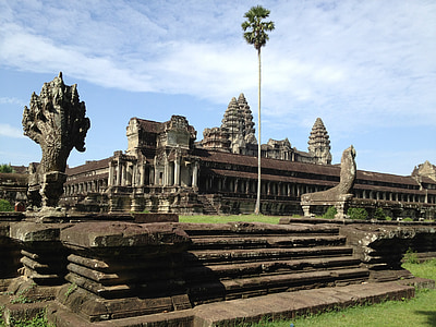 v Siem Reapu, Angkor wat, chrám, Kambodža