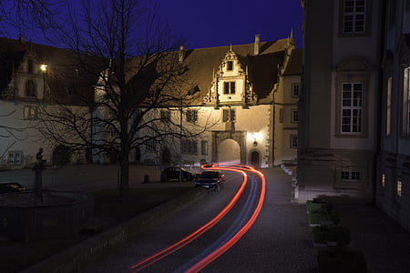 Mosteiro, longa exposição, à noite, Automático, Embora