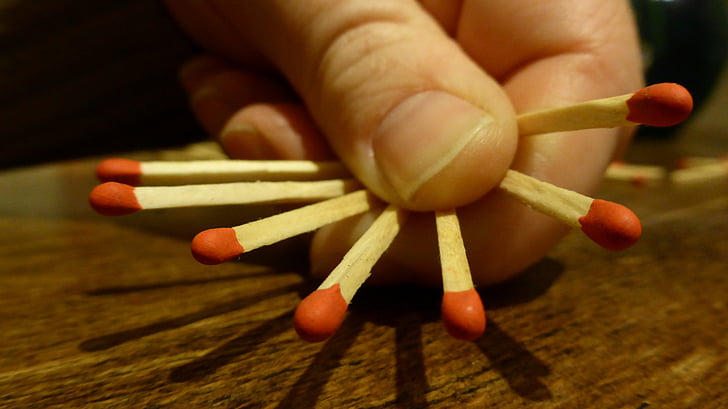matches, sticks, match head, red, match, matchstick, wood - Material