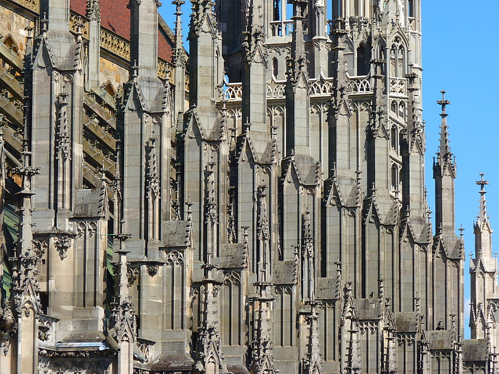 Cattedrale di Ulm, Münster, Dom, costruzione, architettura, pietra, Ulm