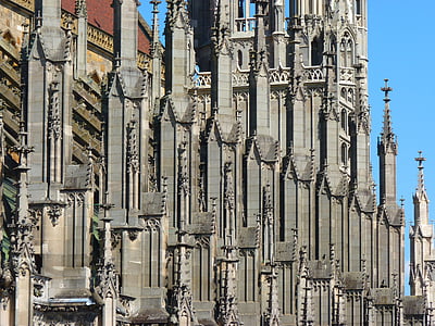 Ulms katedral, Münster, Dom, bygge, arkitektur, stein, Ulm