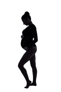 pregnancy, silhouette, family