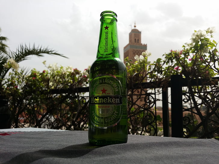 Heineken, ēkas, nedēļas nogalē, Maroka, alus, Terase, Izbaudiet