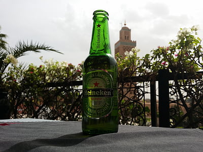 Heineken, épületek, a hétvégén, Marokkó, sör, terasz, Élvezze a
