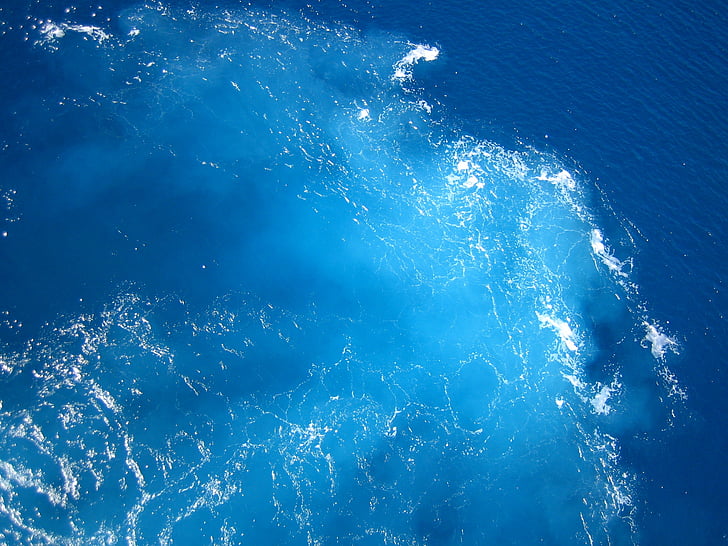 mer, bleu, eau, bain à remous, turquoise
