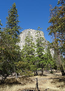Yosemite, park narodowy, El capitan, panoramy, formacja skalna, monolit, Granit