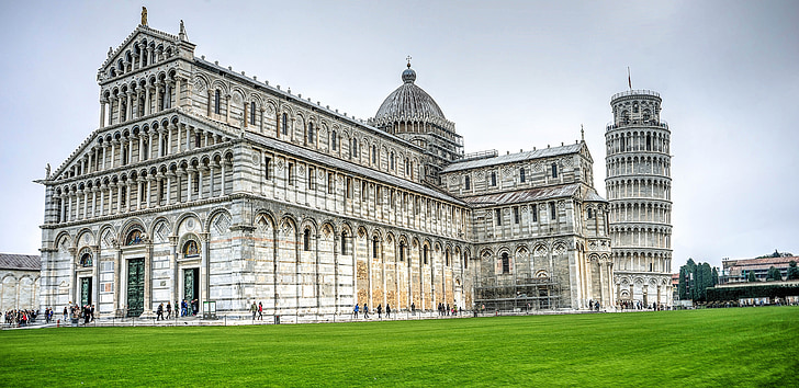 Pisa, Itália, torre inclinando-se, Europa, Turismo, Italiano, arquitetura