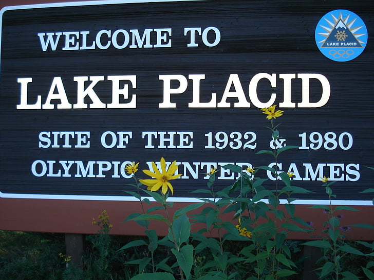 Lake placid, signo de, Estados Unidos, deportes, Juegos Olímpicos, esquí, campo a través