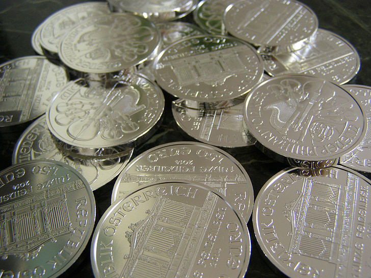 novac, dolara, kovanice, srebro, metalik, ulaganja, bogatstvo